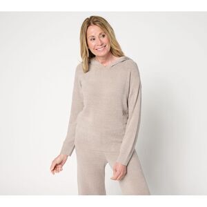 Barefoot Dreams Women's Top Sz S CozyChic Michelle Floral Chalk Pink A680694